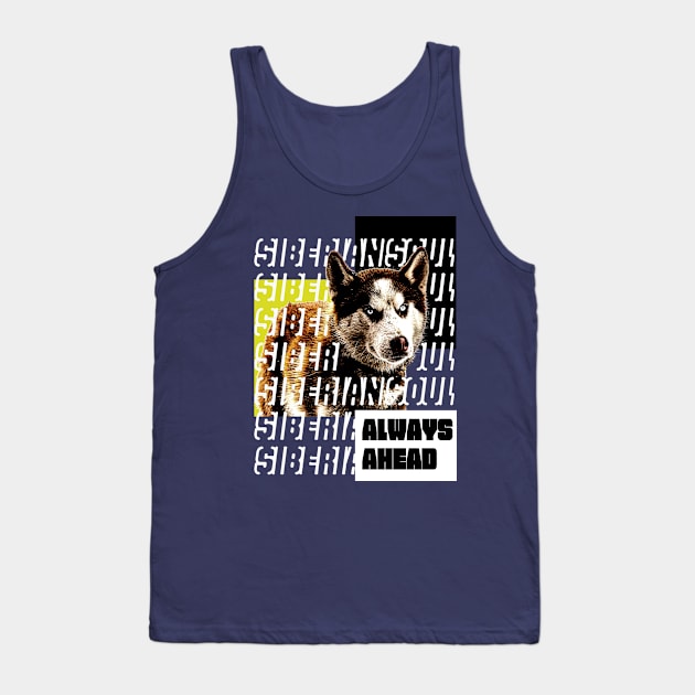 Siberian husky Tank Top by hardcore repertoire